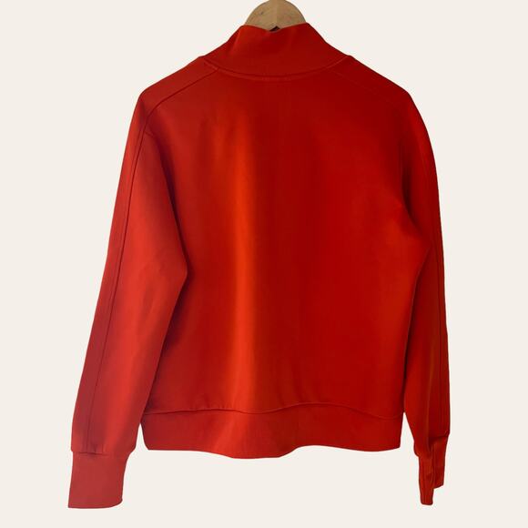 H&M Orange Red Zip Up Long Sleeve Track Jacket Size M - Picture 5 of 8